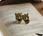 Comedy and Tragedy Drama Gold Pin Badge