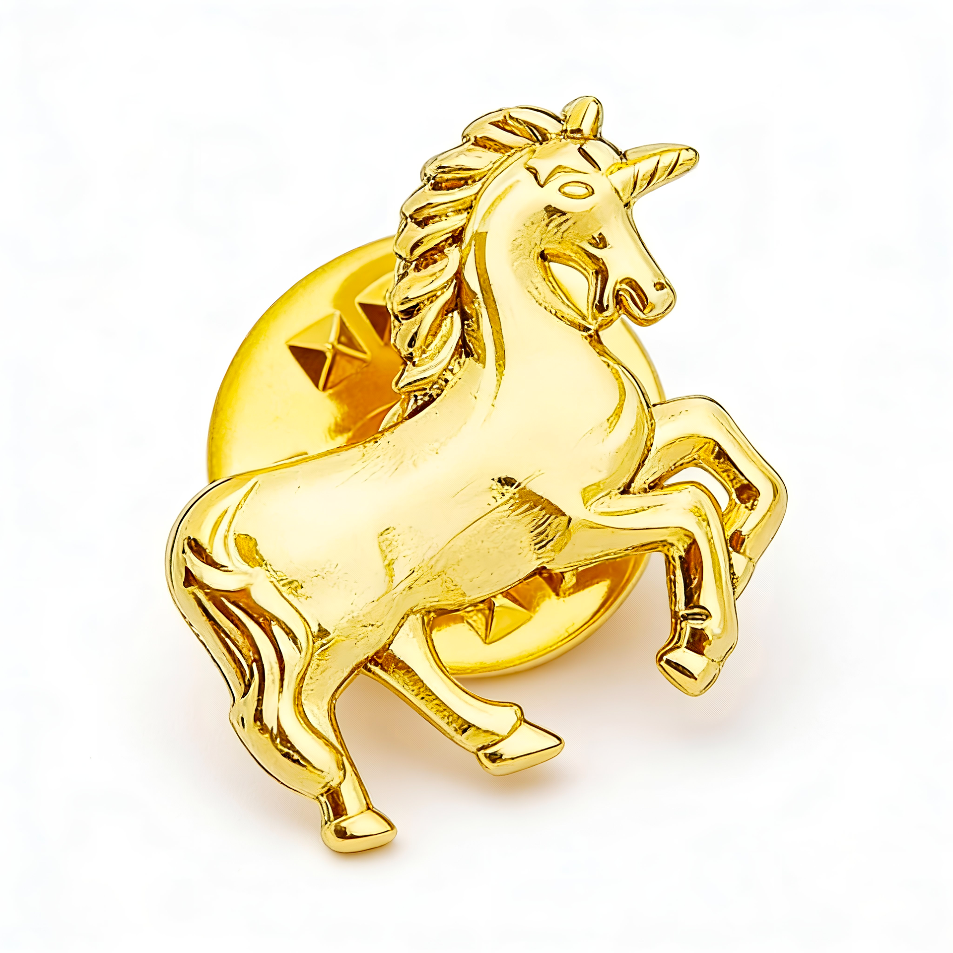 Insignia de alfiler Caballo Dorado Pequeño Imagen principal del producto