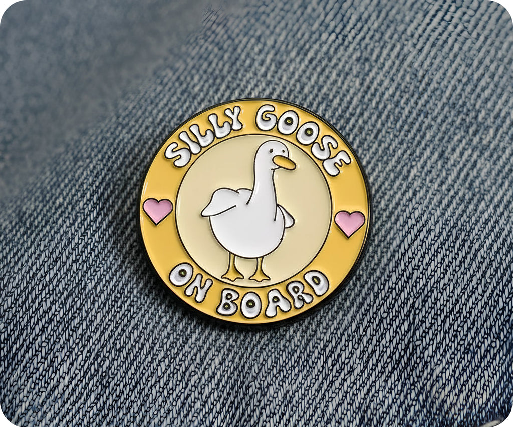 Silly Goose On Board Pin Badge
