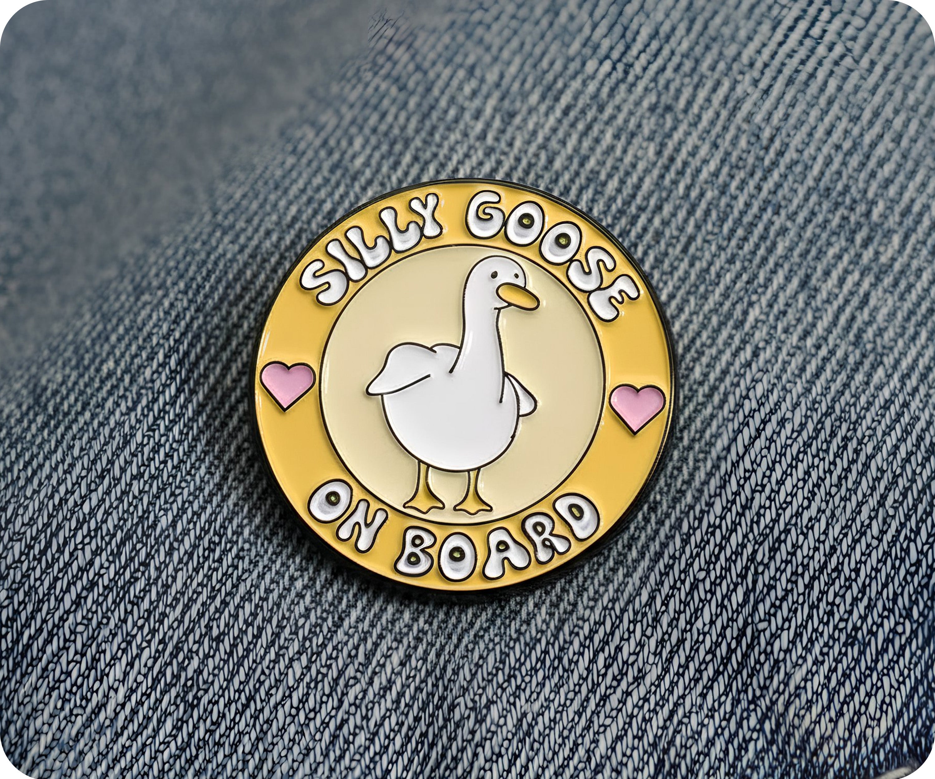 Silly Goose On Board Pin Badge