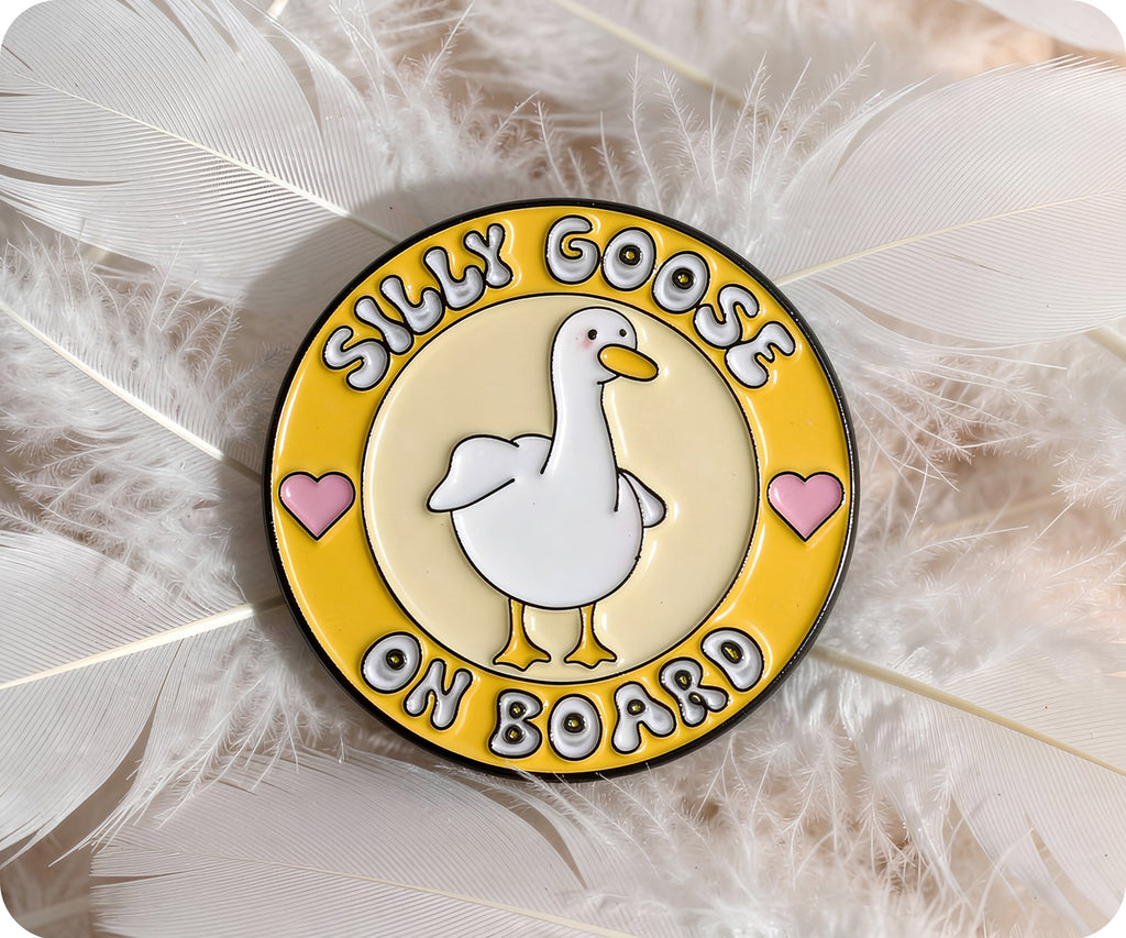 Silly Goose On Board Pin Badge