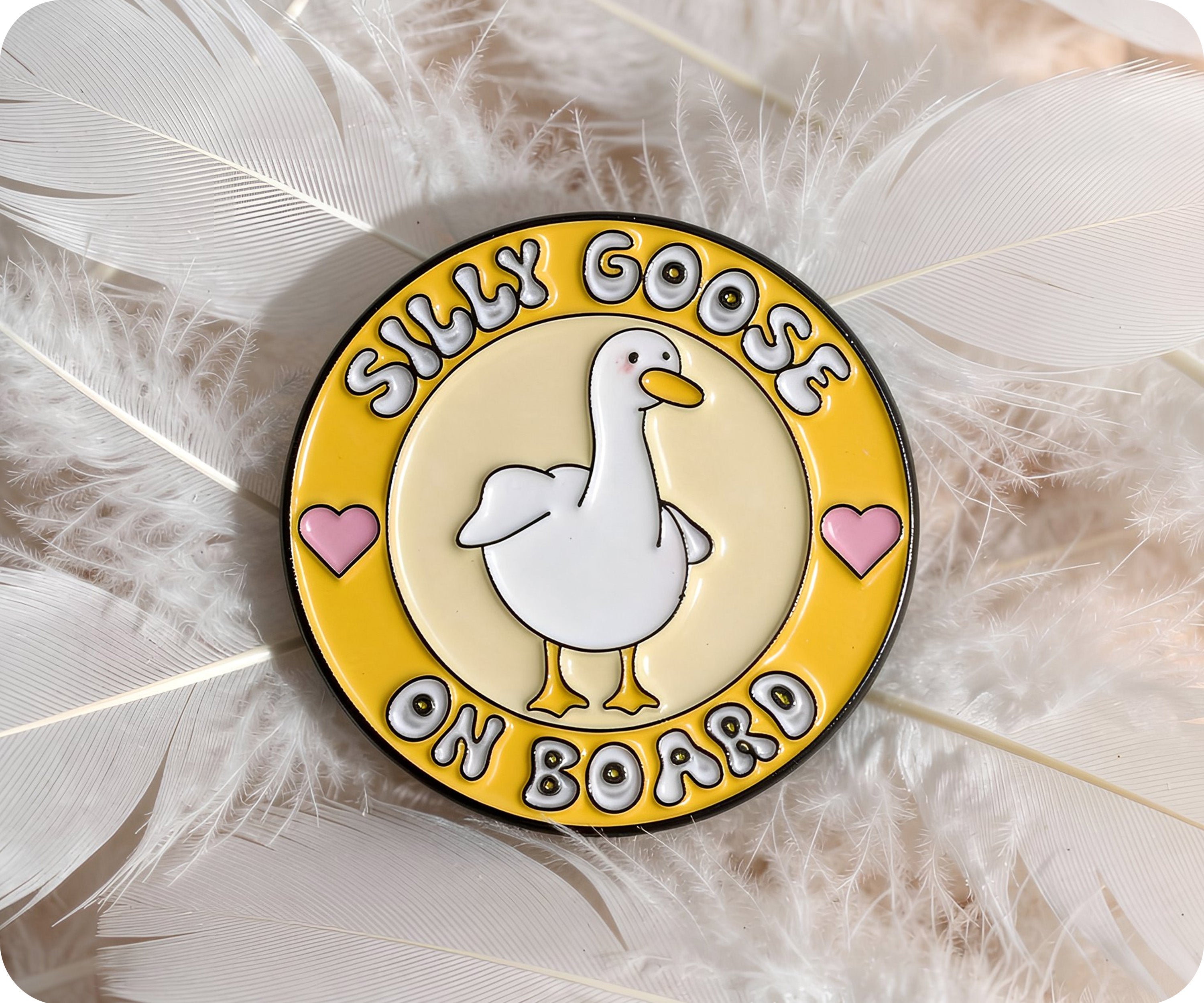 Silly Goose On Board Pin Badge