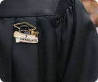 Graduate Scroll & Hat Pin Badge