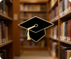 Graduation Hat Education Gold Pin Badge