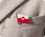 Greenland Flag Pin Badge