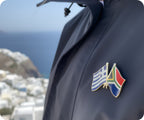 Greece & South Africa Friendship Pin Badge