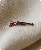 Hunting Rifle Enamel Pin Badge