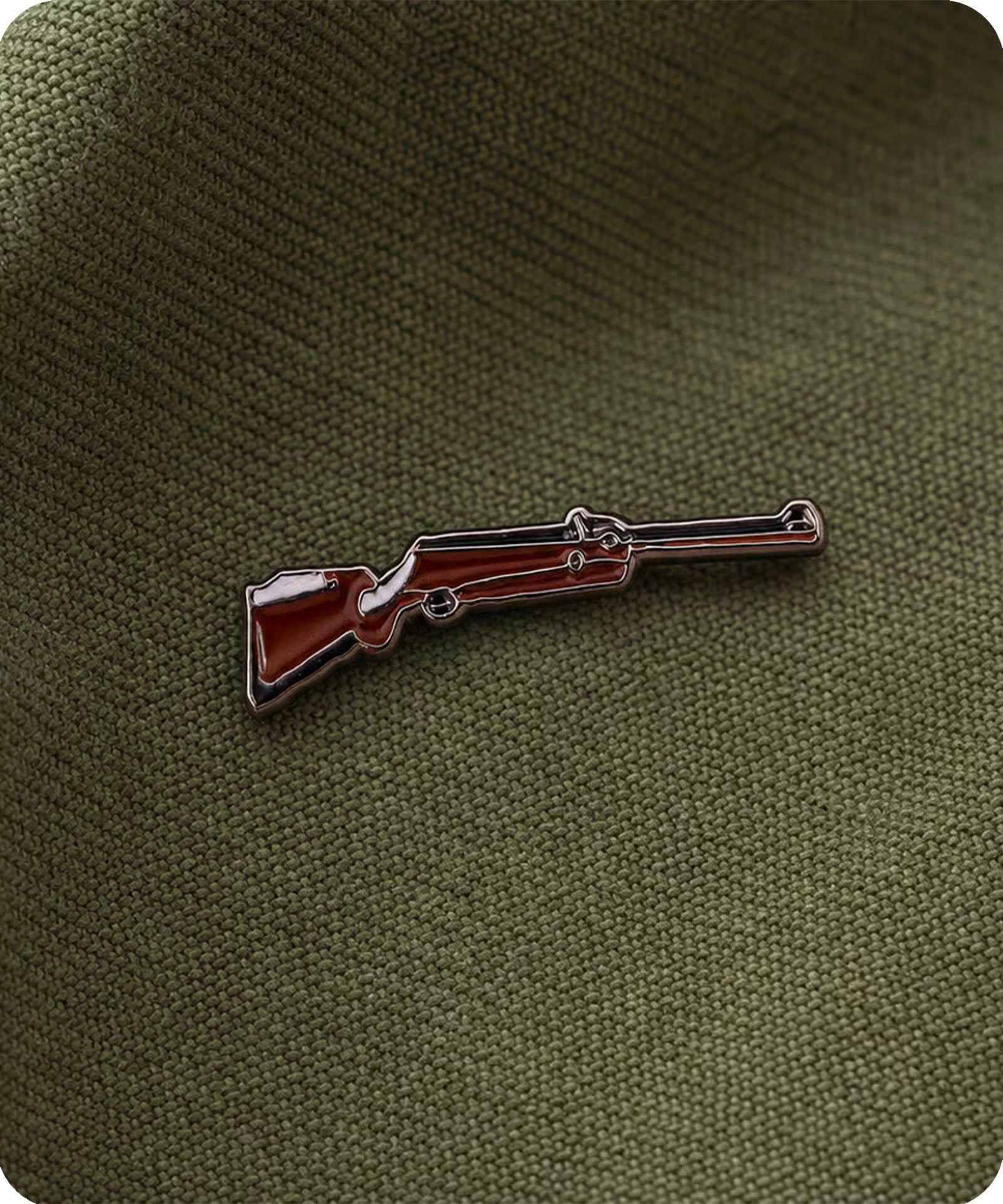 Hunting Rifle Enamel Pin Badge