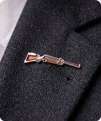 Hunting Rifle Enamel Pin Badge