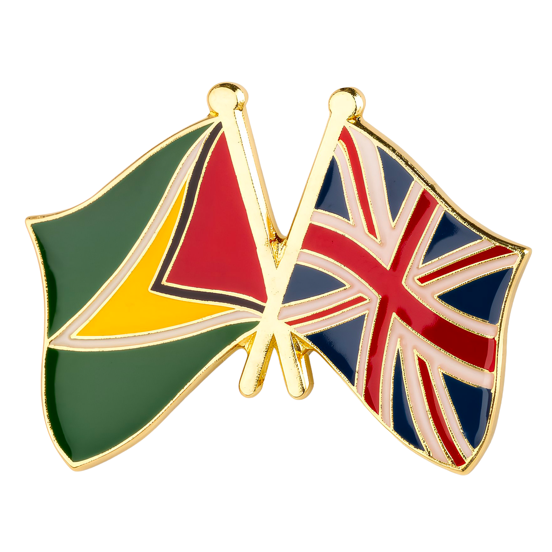 Guyana & United Kingdom Friendship Pin Badge