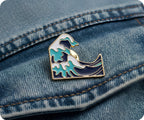 The Great Wave off Kanagawa Pin Badge