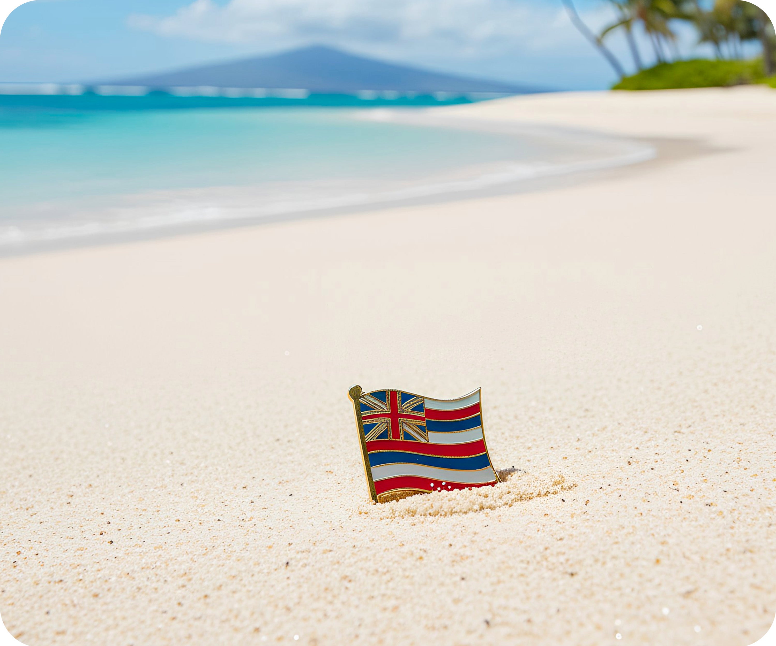 Hawaii Flag Pin Badge