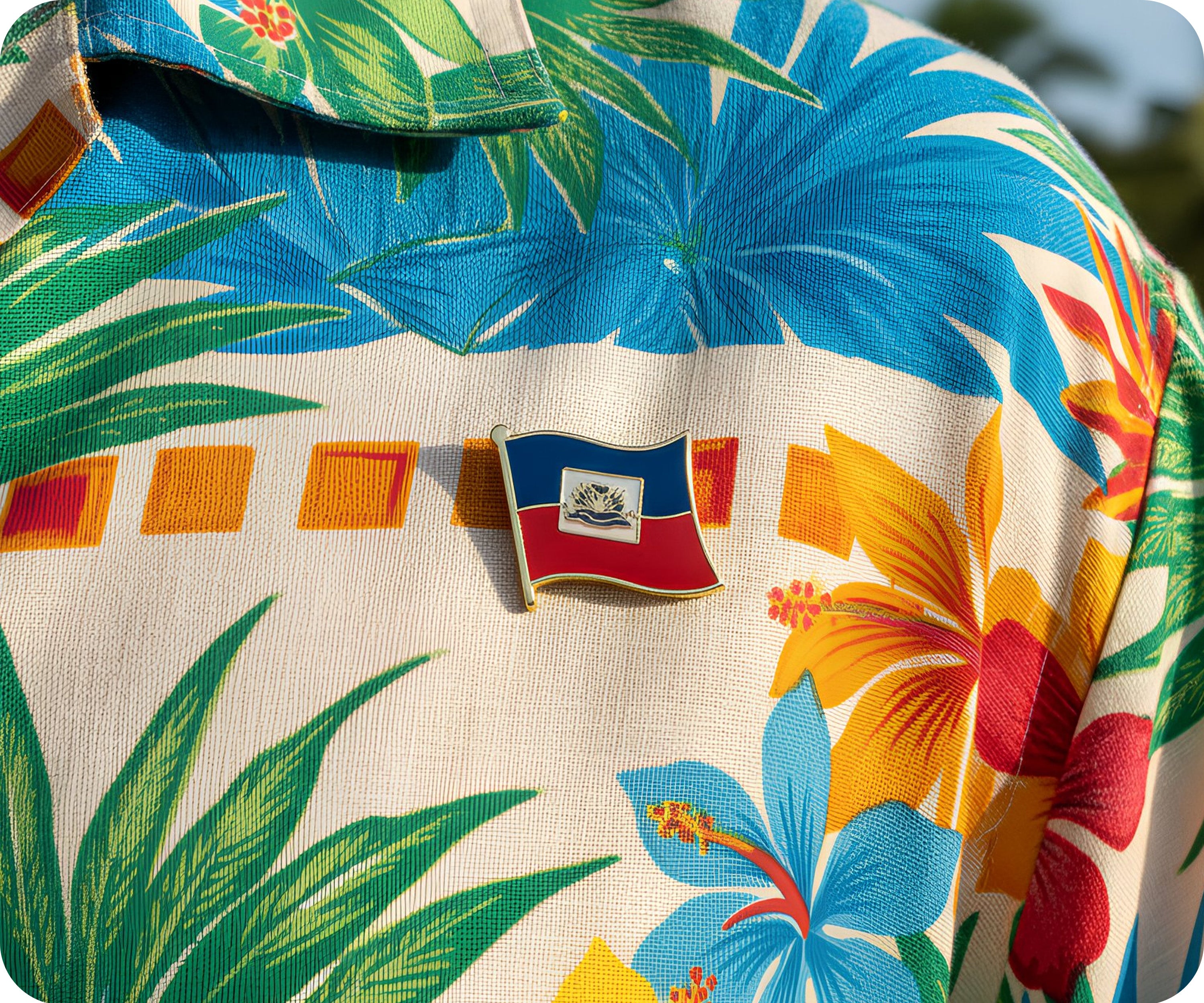 Haiti Flag Pin Badge