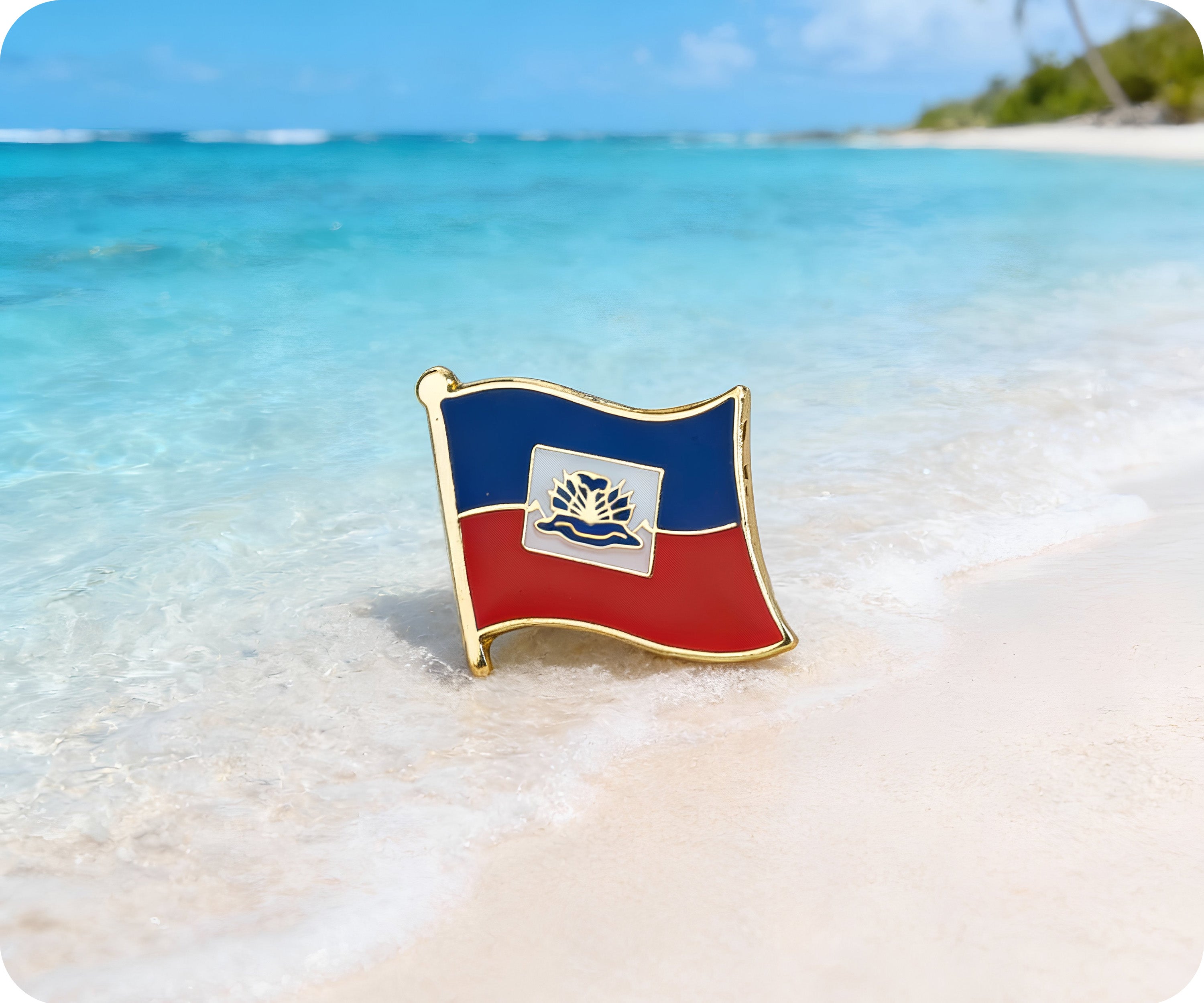 Haiti Flag Pin Badge