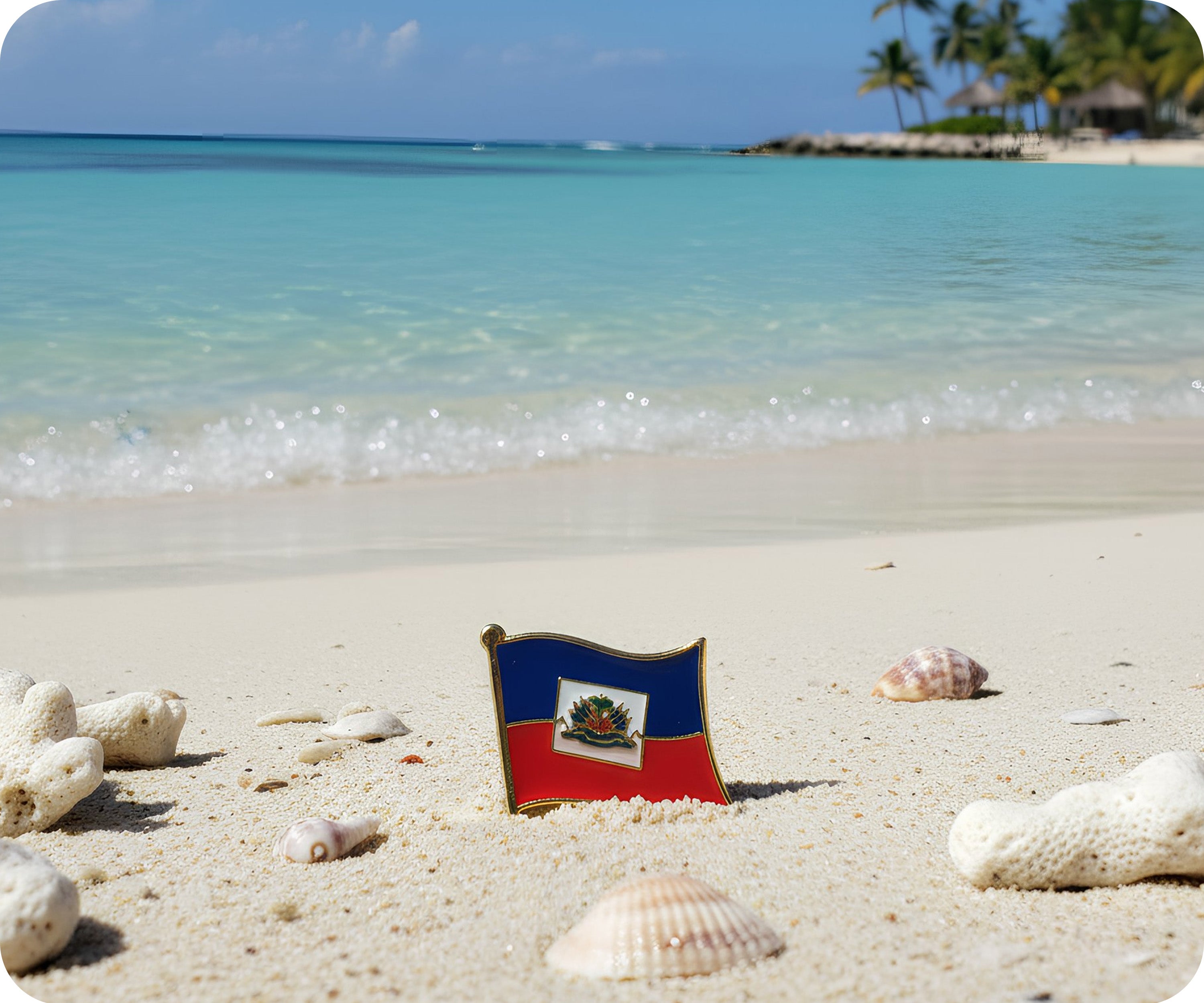 Haiti Flag Pin Badge