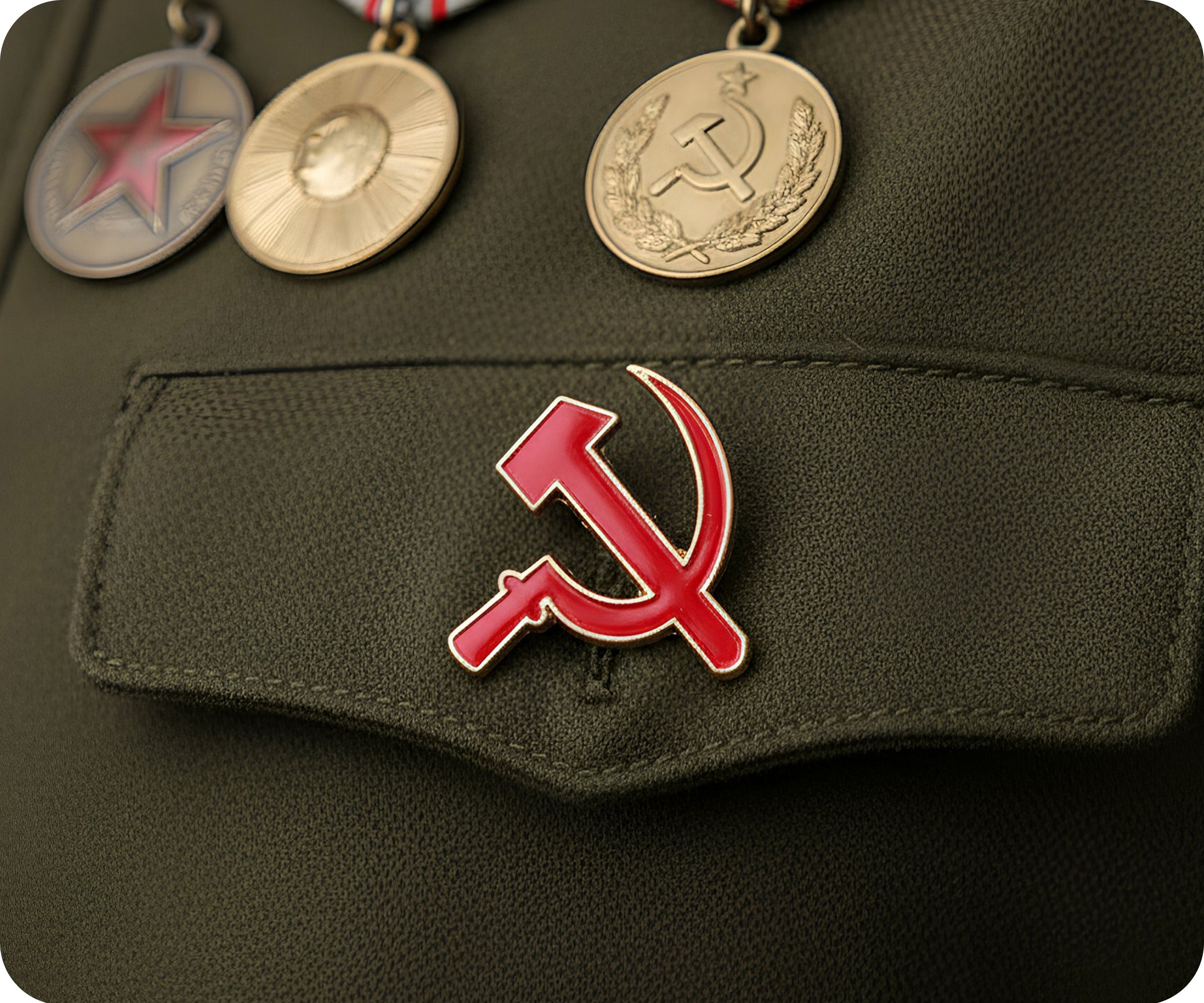 Hammer & Sickle Soviet Union (USSR) Pin Badge Secondary image