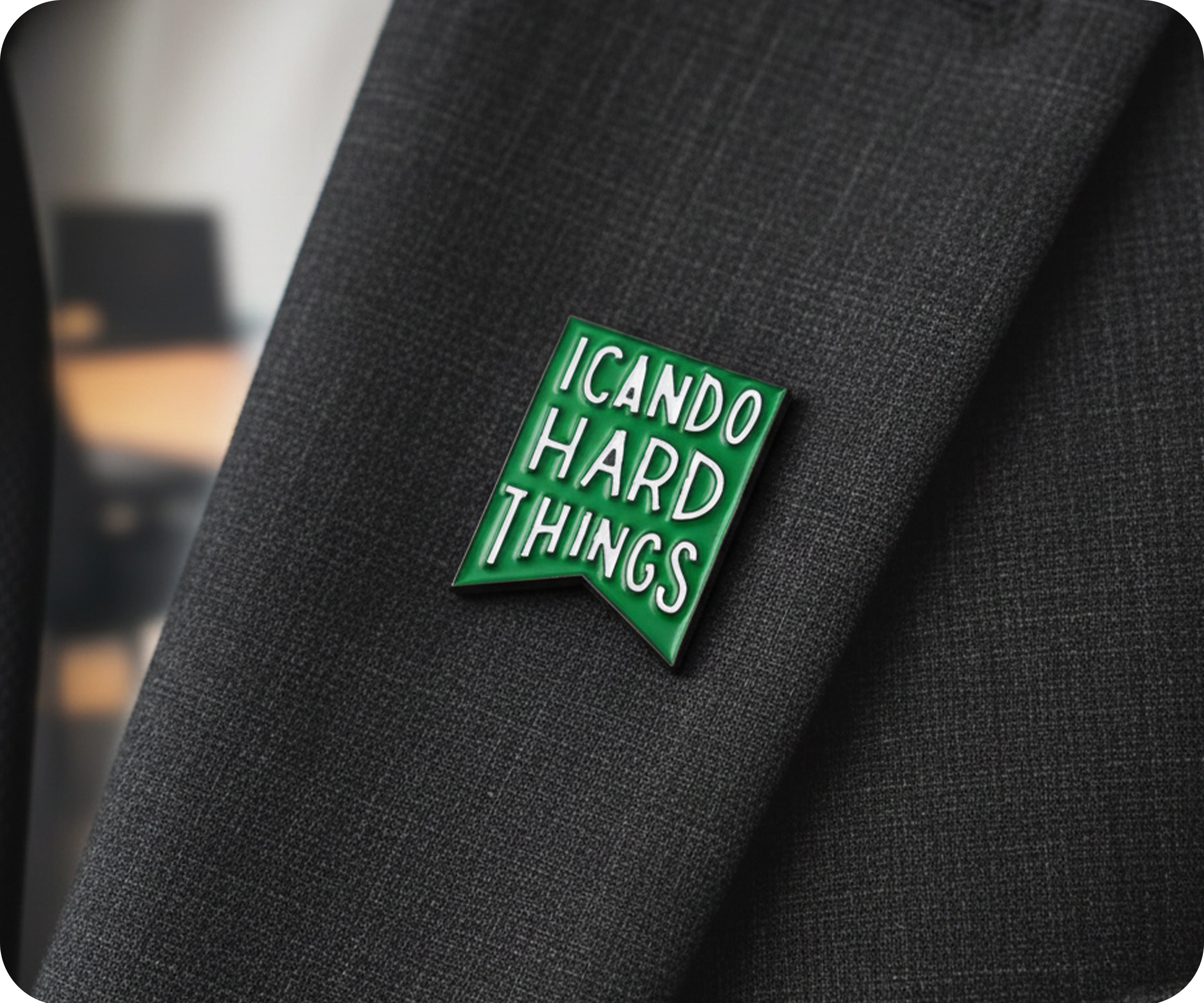 I Can Do Hard Things Pin Badge