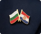 Hungary & Croatia Friendship Pin Badge