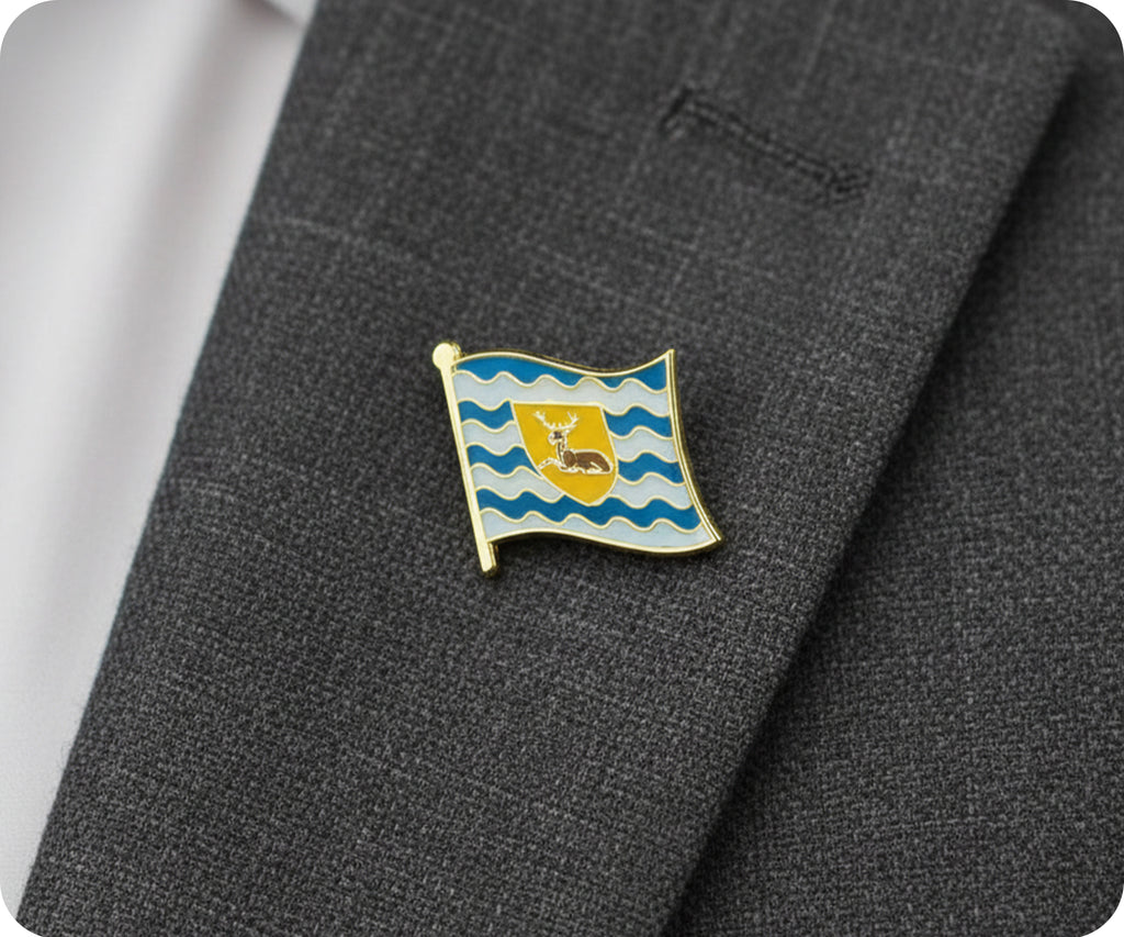 Hertfordshire English County Flag Pin Badge