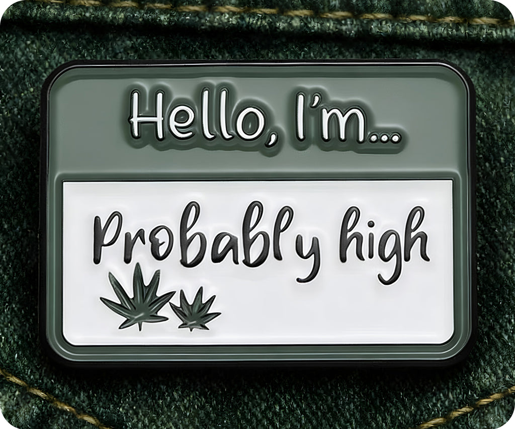 Hello I'm Probably High Pin Badge