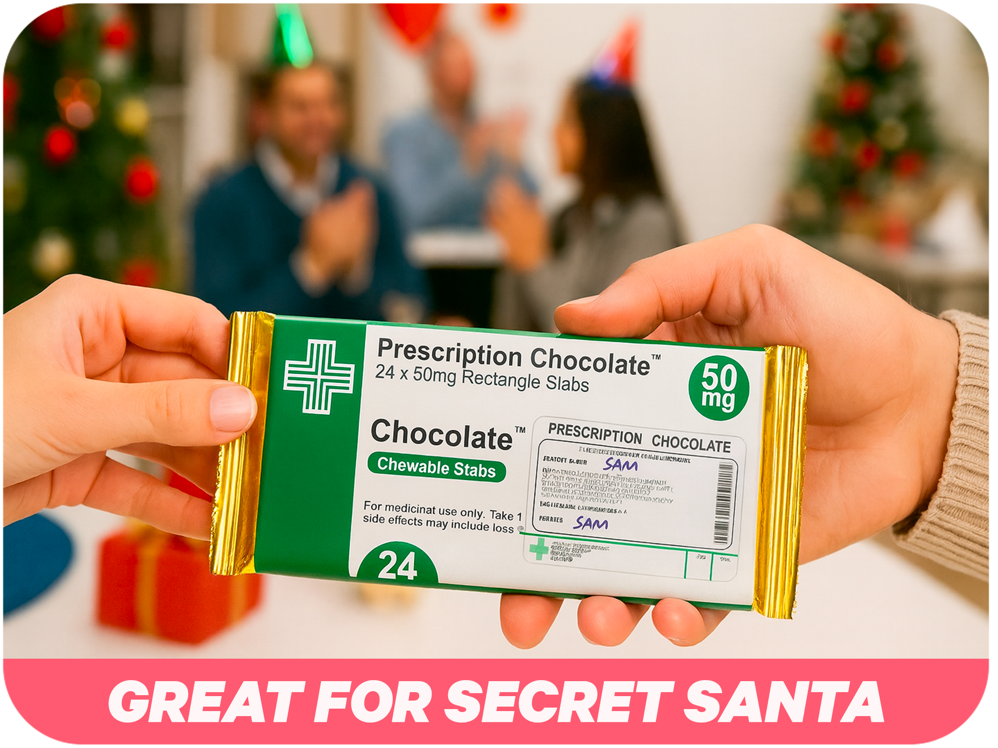 10 X Prescription Chocolate Bar Wrappers | Novelty Joke Fits Most Chocolate Bars