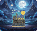 Van Gogh Art Wizard School Castle Pin Badge
