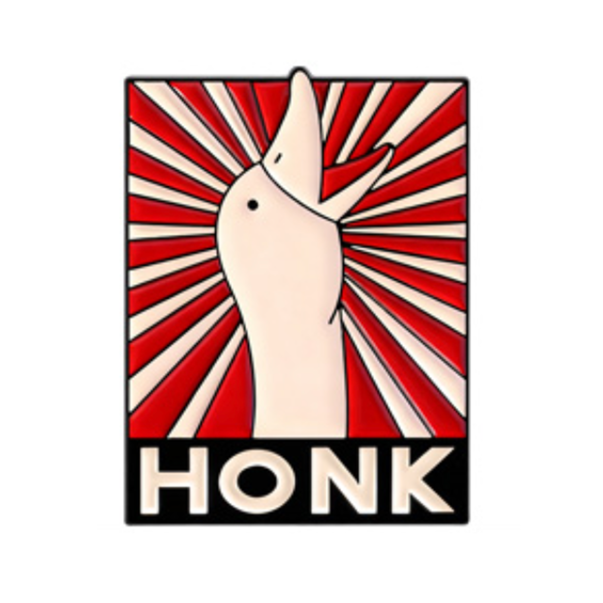HONK! Goose Soviet USSR Communist Pin Badge