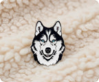 Husky Dog Pin Badge
