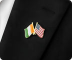 Côte d'Ivoire Ivory Coast & United States Friendship Pin Badge