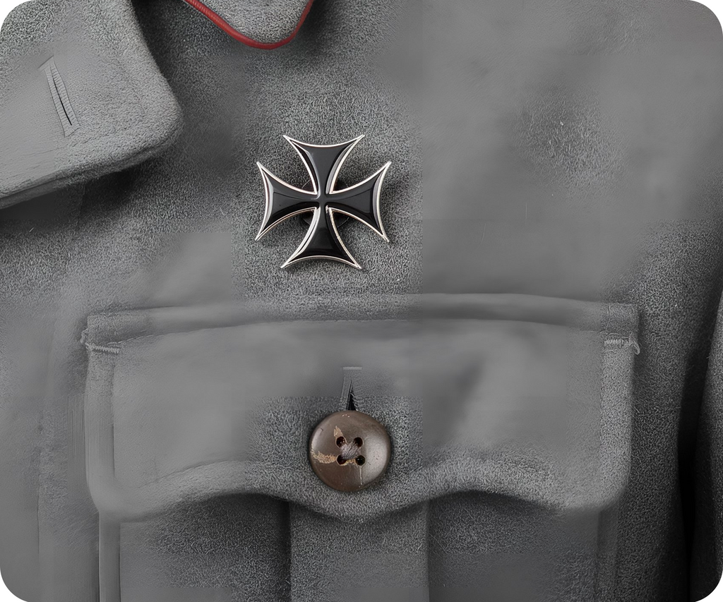 Iron Cross Black Gothic Symbol Pin Badge