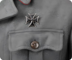 Iron Cross Black Gothic Symbol Pin Badge