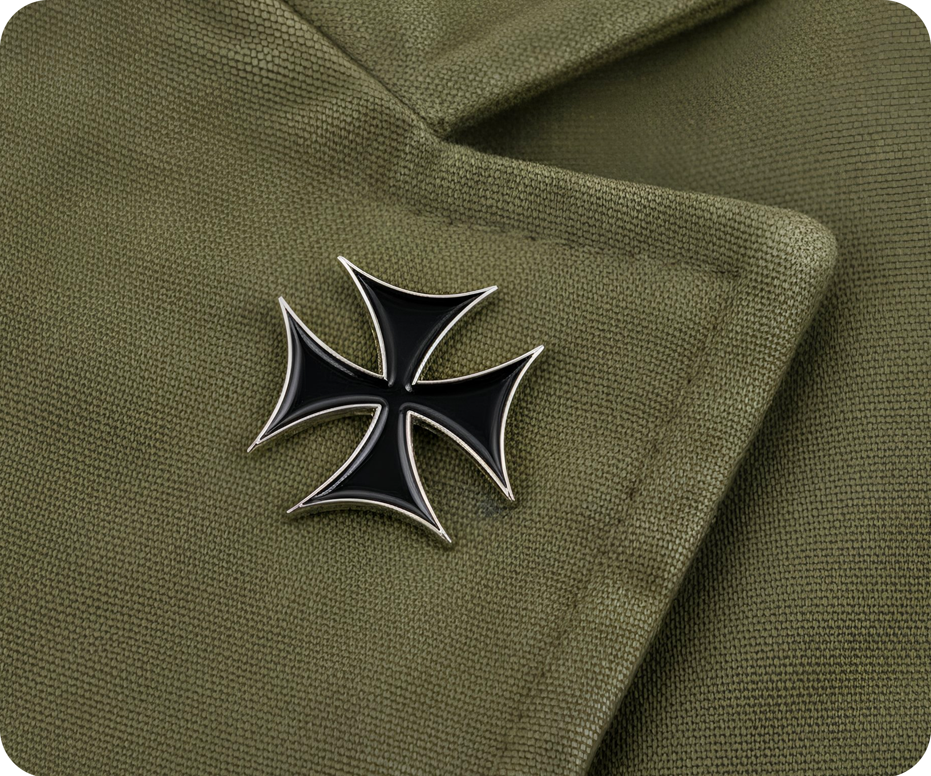 Iron Cross Black Gothic Symbol Pin Badge