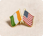 Côte d'Ivoire Ivory Coast & United States Friendship Pin Badge