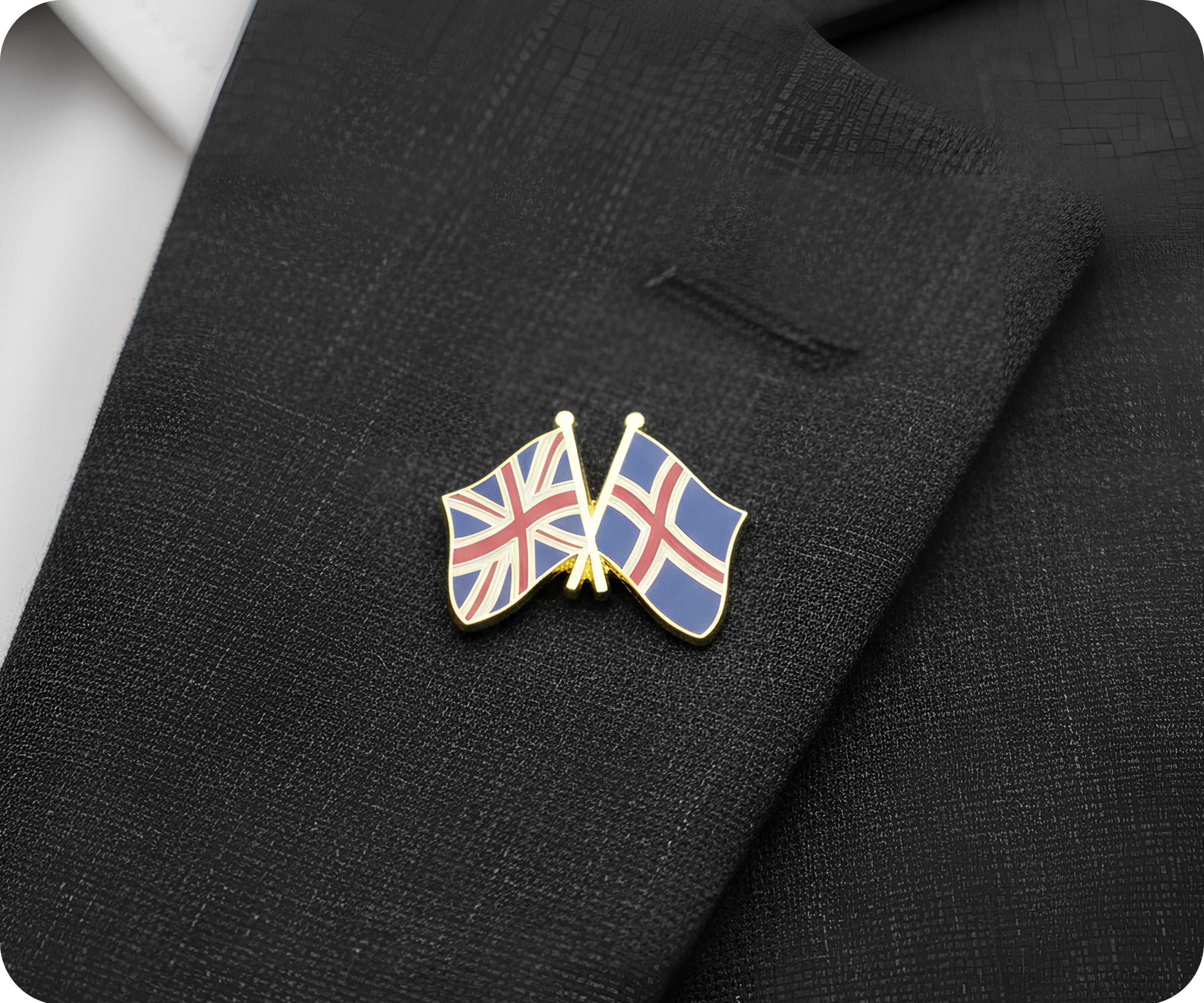 Insignia de amistad Reino Unido e Islandia Imagen secundaria del producto