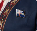 Icland Flag Pin Badge