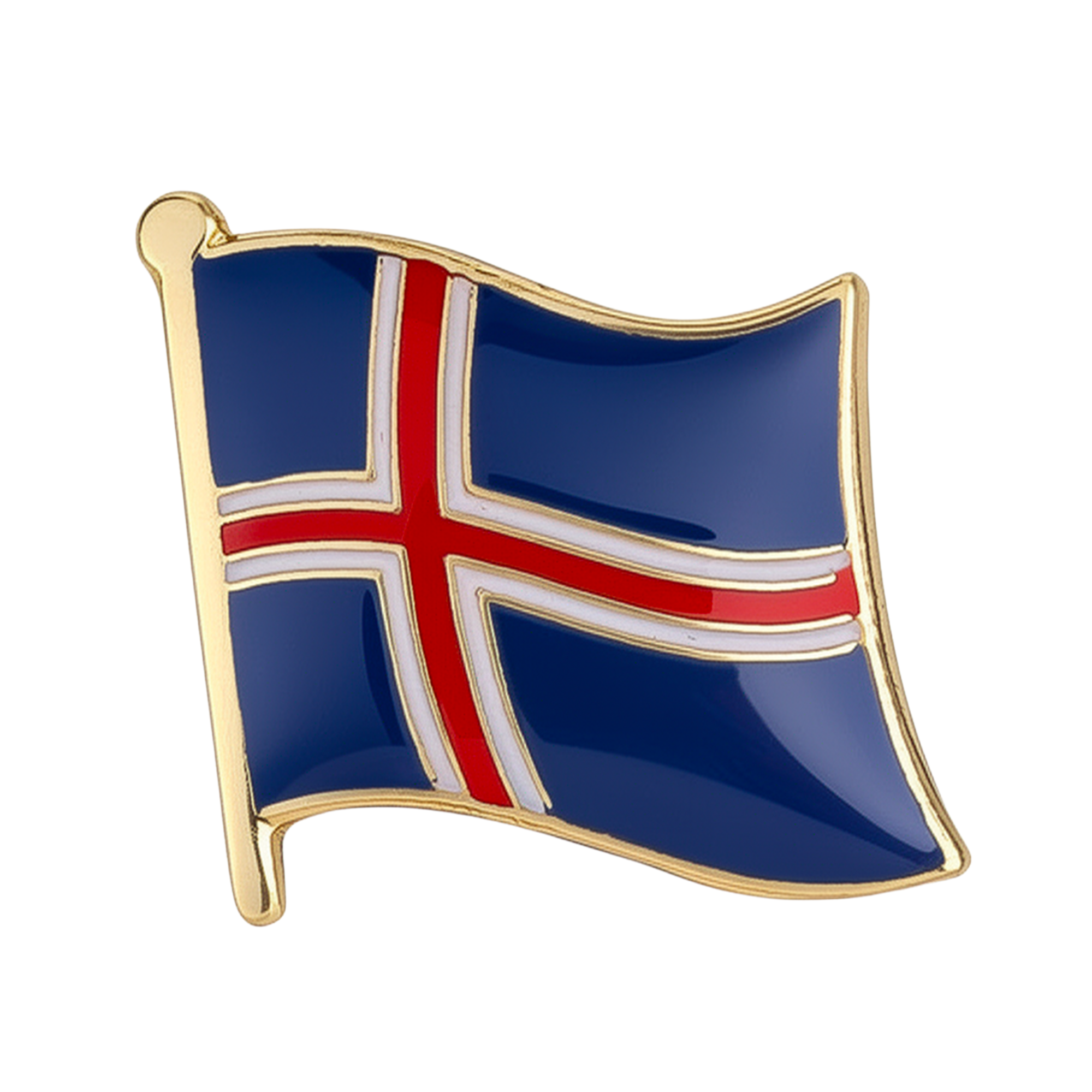 Icland Flag Pin Badge