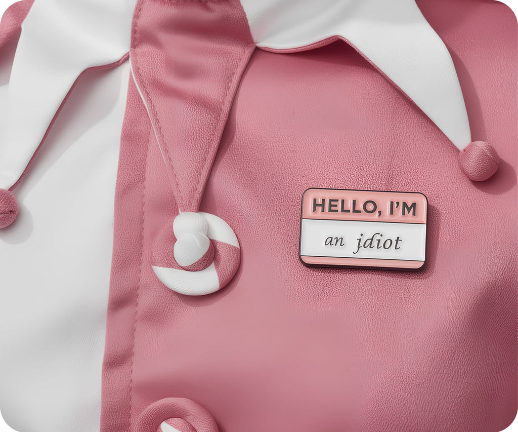 Hello I'm An Idiot Pin Badge