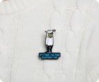 I'm Fine I'm fine Cat Knife Pin Badge
