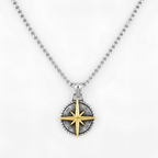 Nautical Compass Necklace Adventure Travel Jewellery Gift in Aluminium Capsule
