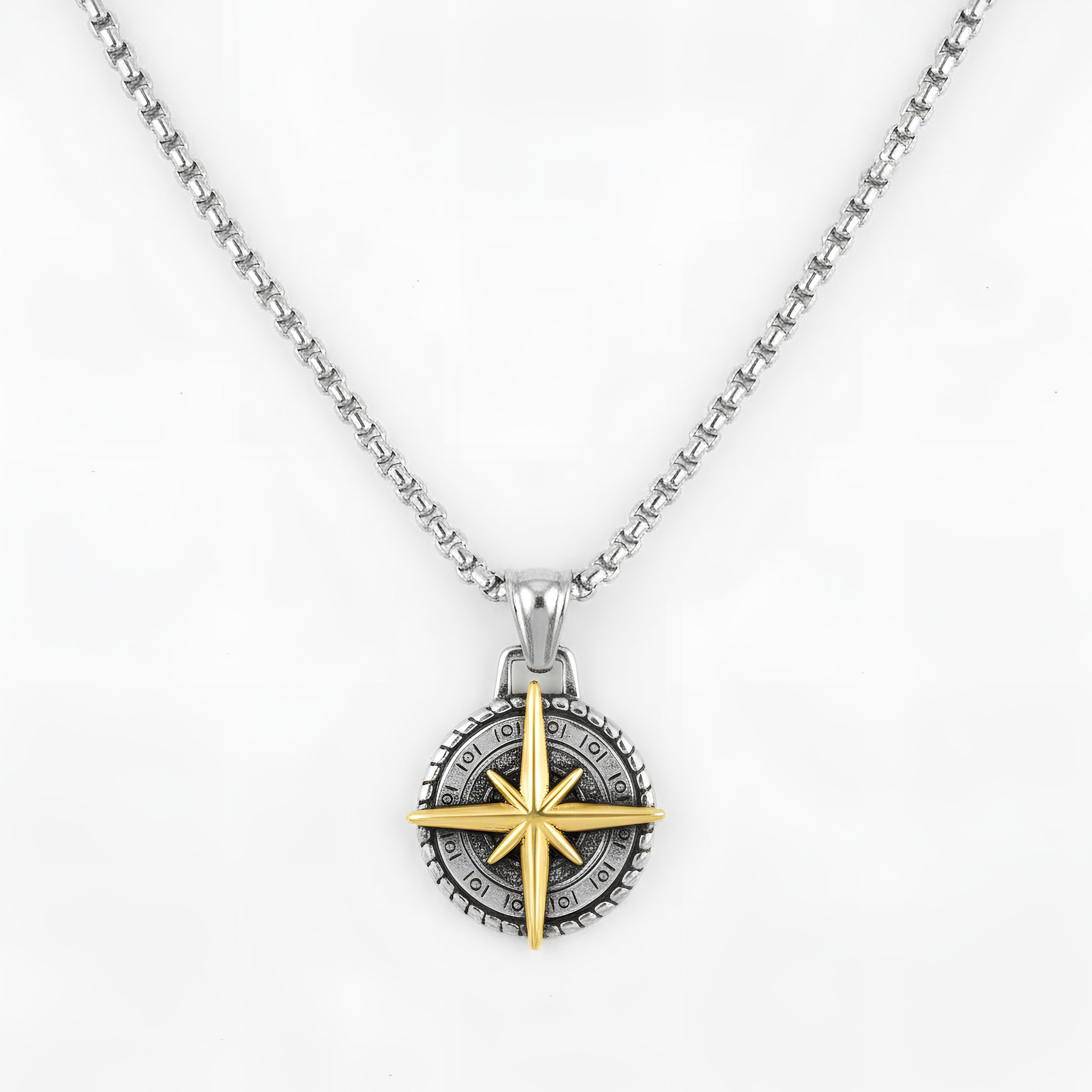 Nautical Compass Necklace Adventure Travel Jewellery Gift in Aluminium Capsule