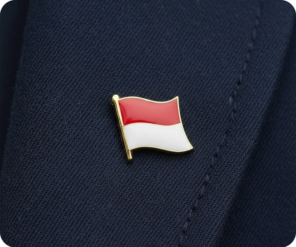 Indonesia Flag Pin Badge