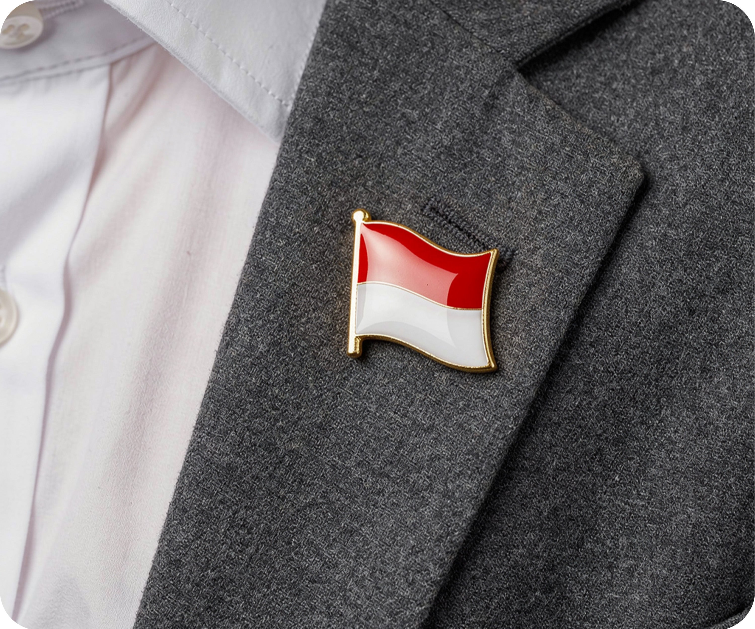 Indonesia Flag Pin Badge