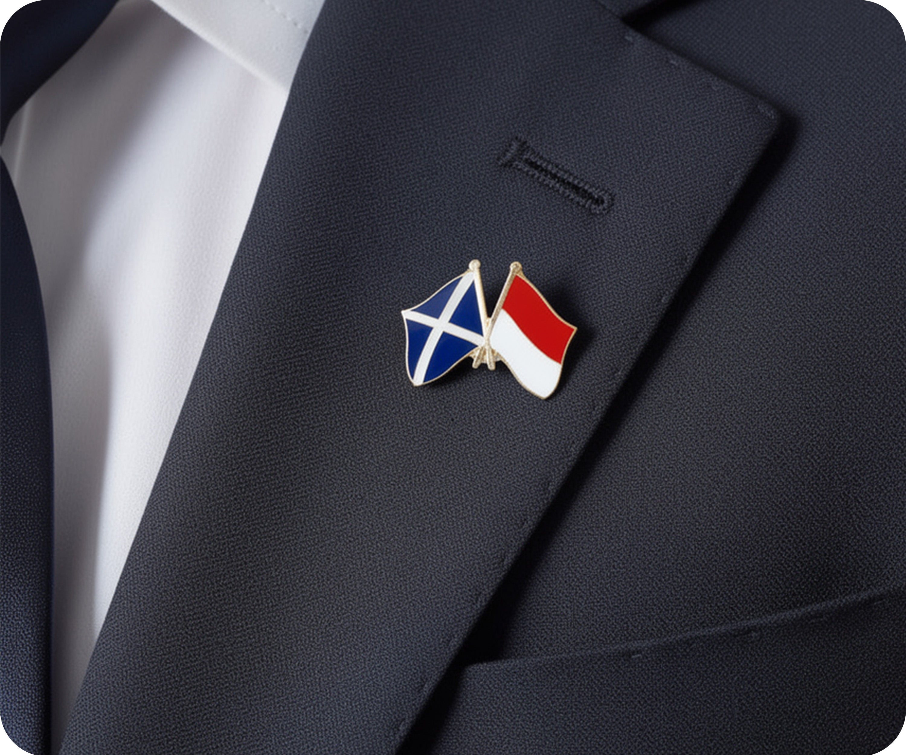 Scotland & Indonesia Friendship Pin Badge