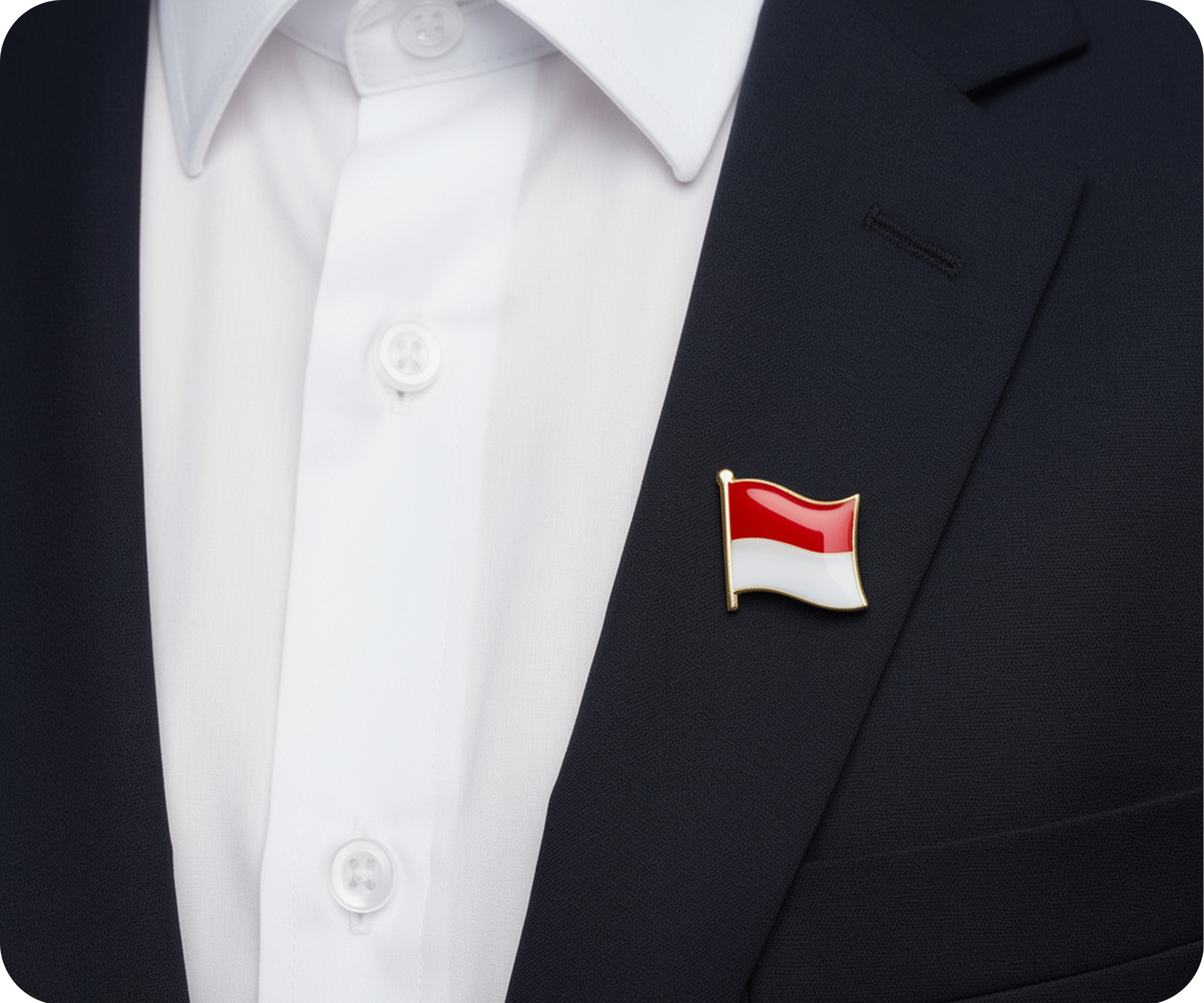 Indonesia Flag Pin Badge