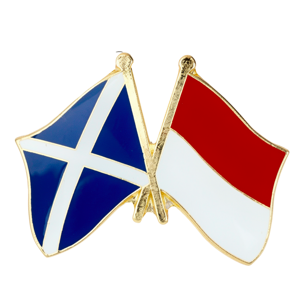 Scotland & Indonesia Friendship Pin Badge