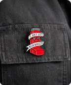 It Ain’t Easy Bein’ Wheezy Inhaler Enamel Lapel Pin Badge
