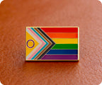 Intersex Inclusive Pride Rectangle Flag Pin Badge