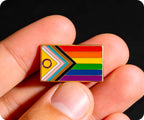 Intersex Inclusive Pride Rectangle Flag Pin Badge
