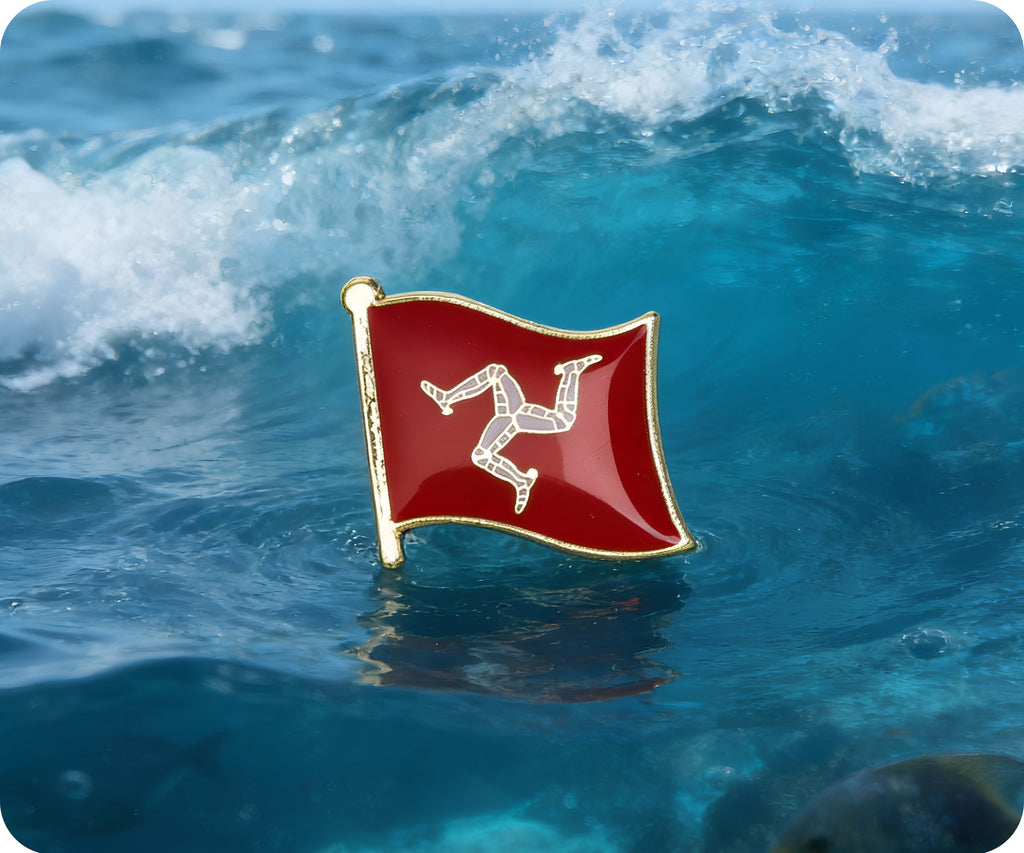 Isle of Man Flag Pin Badge