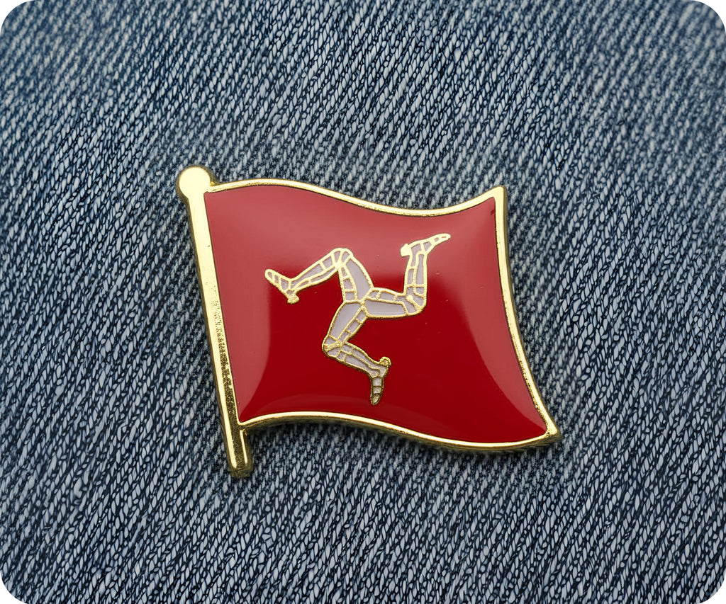 Isle of Man Flag Pin Badge